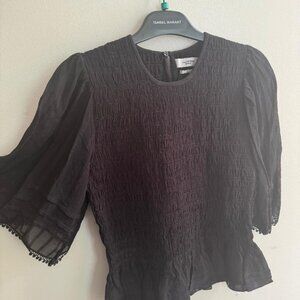 ISABEL MARANT TOP BLACK SIZE 42